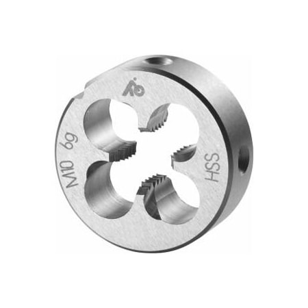 Holex M10X1.5 HSS Round Die, Closed/Pre-Slit Form 140330 M10